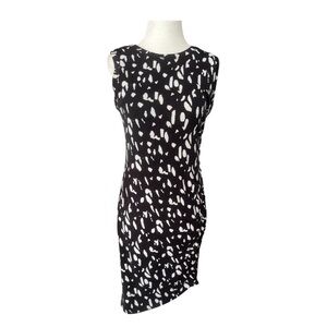 NWT Nine West Black and White Sleeveless Bodycon Dress SZ XS